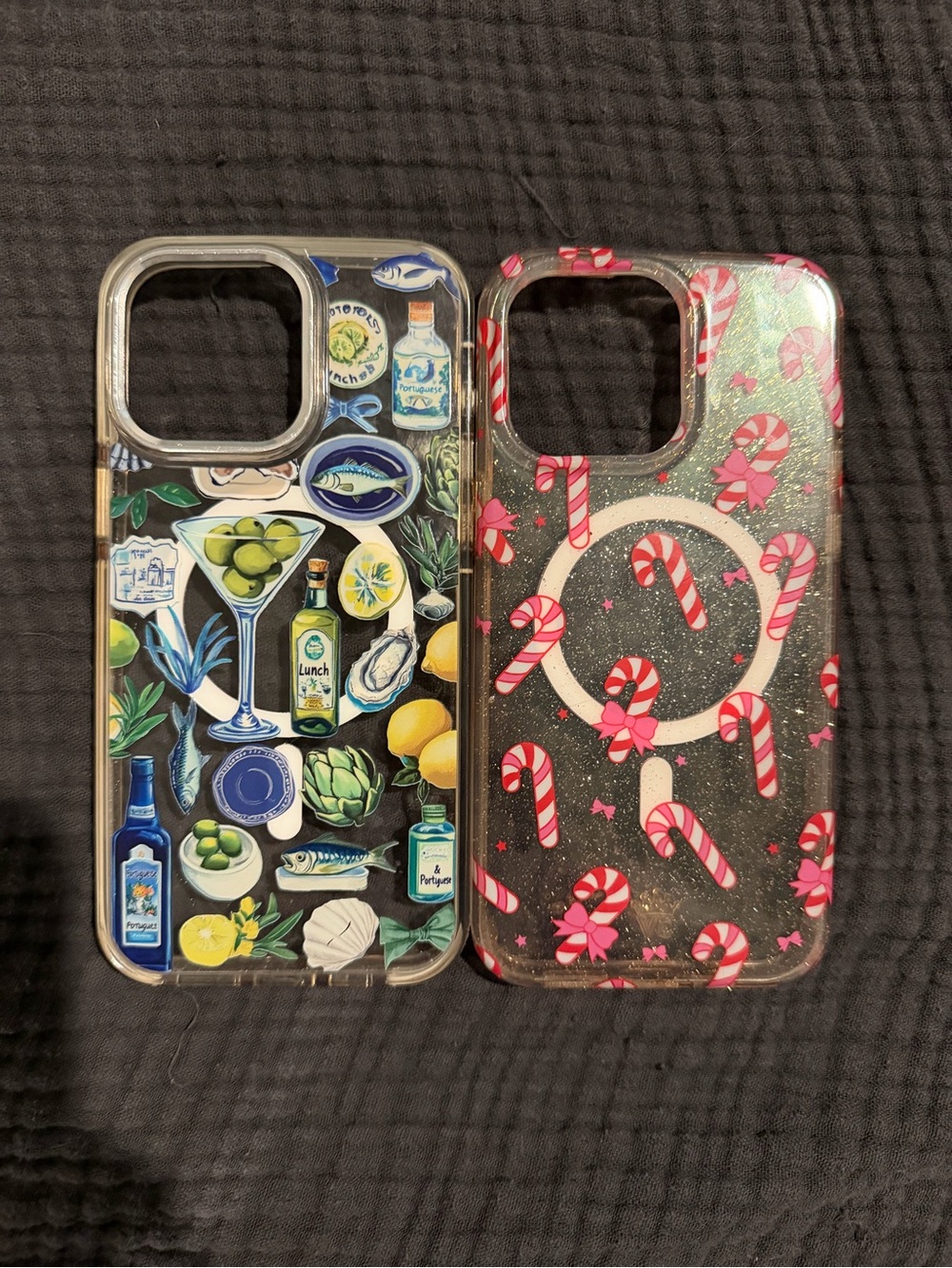 Velvet Caviar Pink Candy Cane & Tropical Phone Case Duo iphone15promax